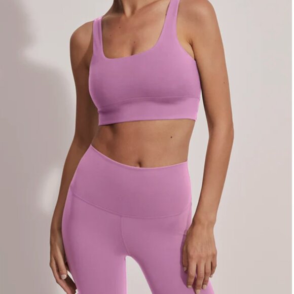 Varley Cori Square Neck Bra Smog